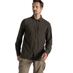 Craghoppers NosiLife Pro V overhemd heren woodland green