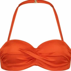 Cyell Satin Tomato Padded Wired bikini top dames