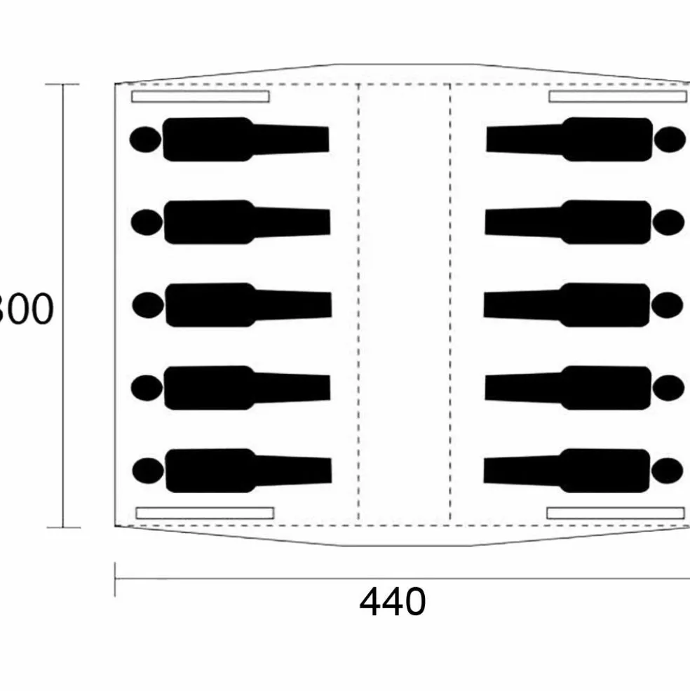 De Wit Kalahari Super groepstent beige