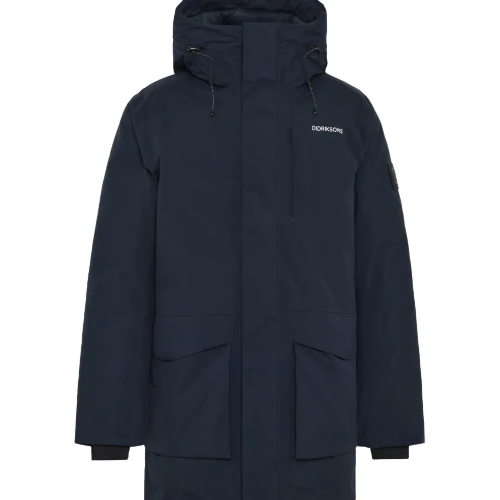 Didriksons Akilles parka outdoor jack heren dark night blue