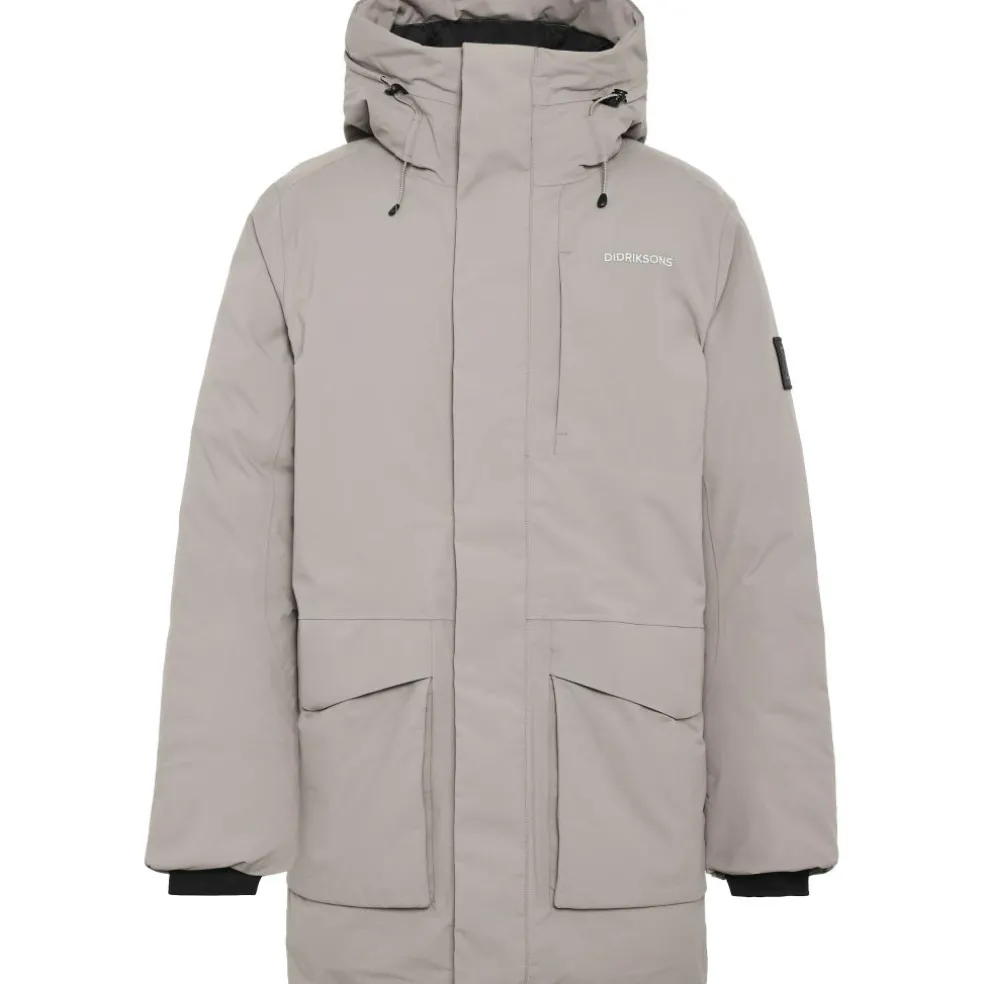 Didriksons Akilles parka outdoor jack heren ash brown