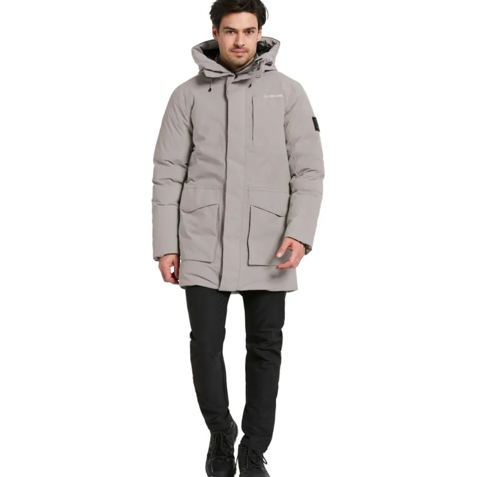 Didriksons Akilles parka outdoor jack heren ash brown