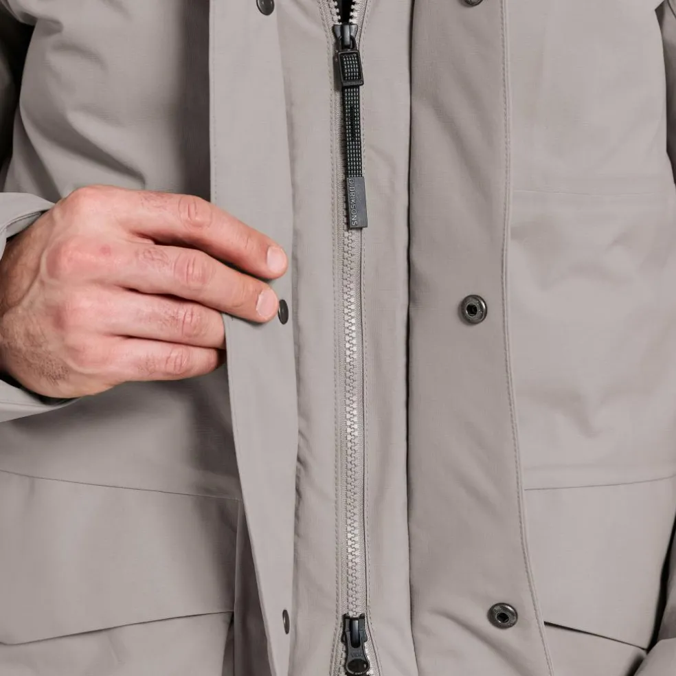Didriksons Akilles parka outdoor jack heren ash brown