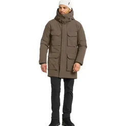 Didriksons Drew parka outdoor jack heren mocha brown