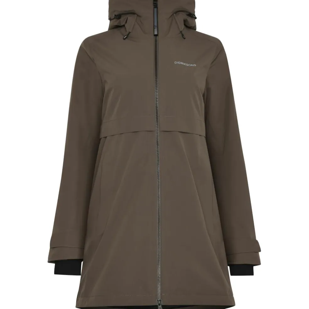 Didriksons Helle parka outdoor jack dames mocha brown