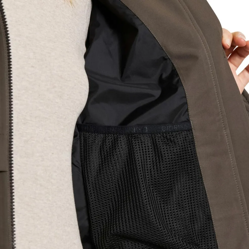 Didriksons Helle parka outdoor jack dames mocha brown