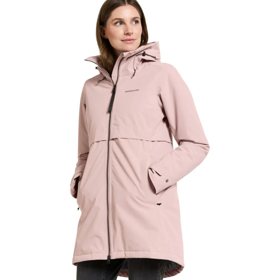 Didriksons Helle parka outdoor jack dames oyster lilac