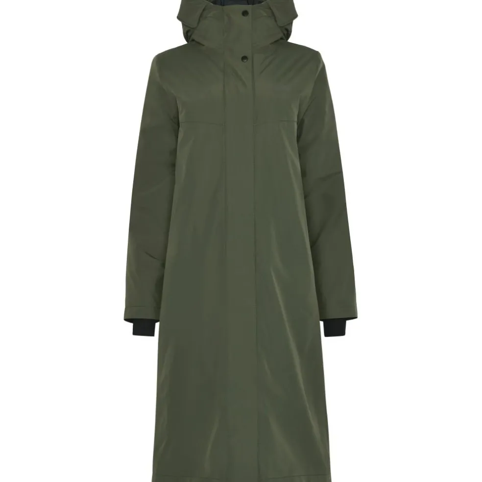 Didriksons Selia parka outdoor jack dames deep green