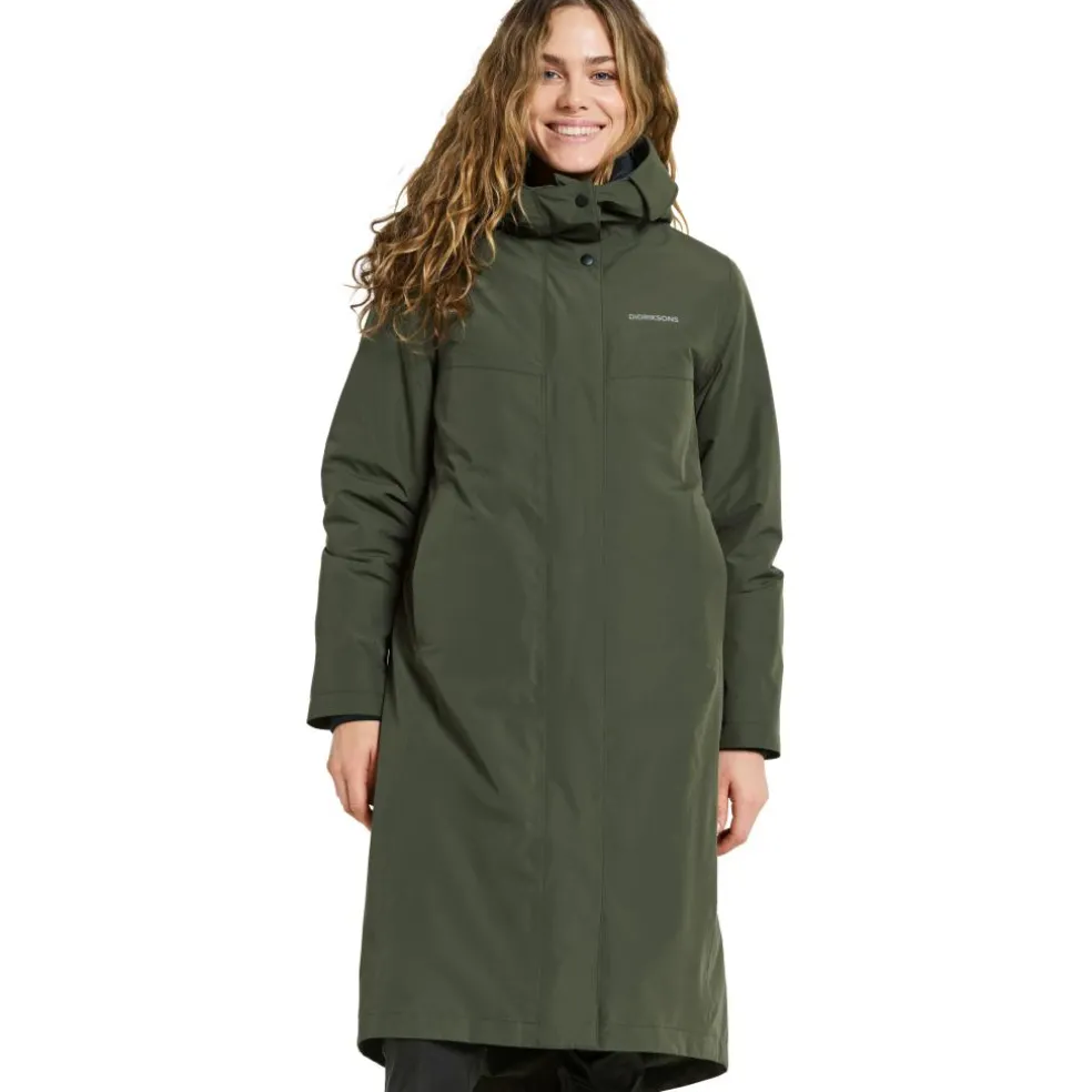 Didriksons Selia parka outdoor jack dames deep green