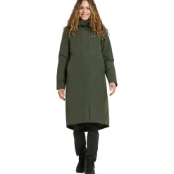 Didriksons Selia parka outdoor jack dames deep green