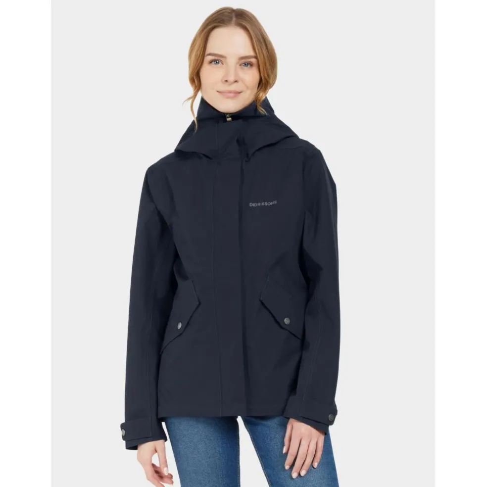 Didriksons Silja outdoor jack dames dark night blue