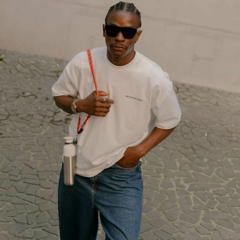 Dopper koord silver red