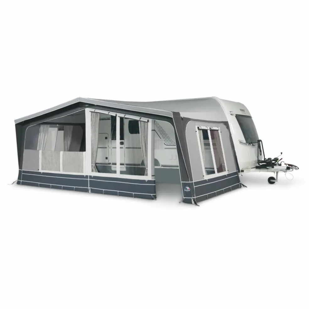 Doréma Diamond XL300 De Luxe voortent 25 mm stalen frame antraciet