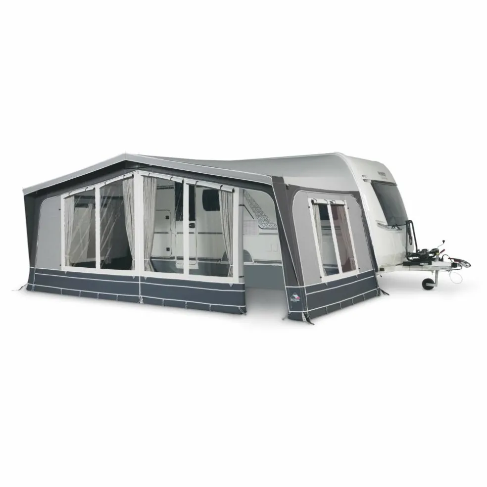 Doréma Diamond XL300 De Luxe voortent 25 mm stalen frame antraciet