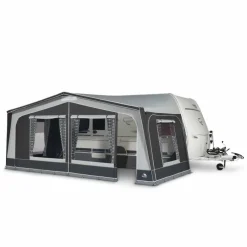 Doréma Monza 240 DeLuxe voortent 25 mm stalen frame  antraciet