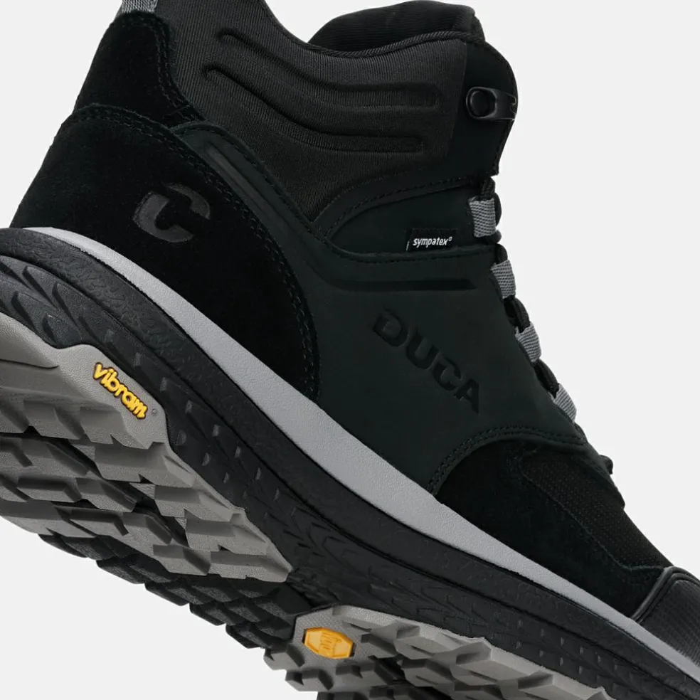 Duca Walking Cosimo Mid WP wandelschoenen heren black cool grey