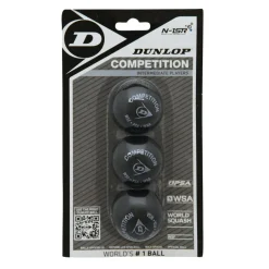 Dunlop Competition squashbal black 3-pack