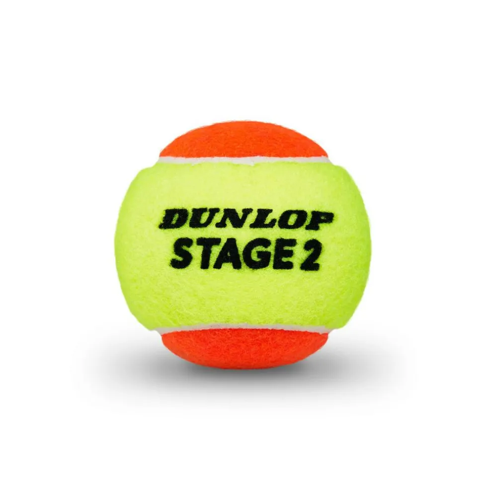 Dunlop Stage 2 Orange tennisballen 3-pack oranje geel
