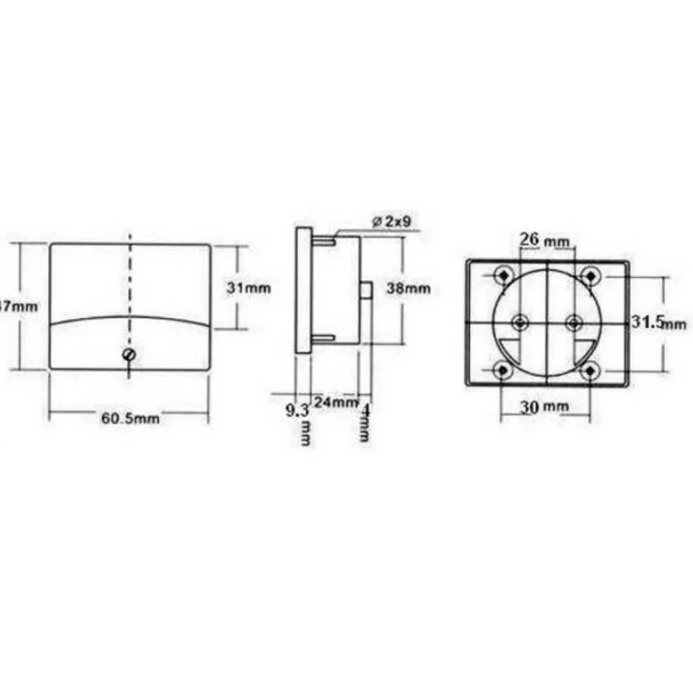 DWS Analoge voltmeter tot 30V