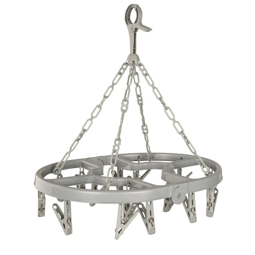 DWS Camping Droogcarrousel 16 knijpers opvouwbaar