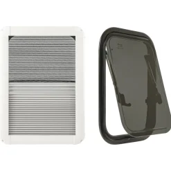 DWS Camping  Klapraam getint inclusief combihor wit 350 x 500  mm