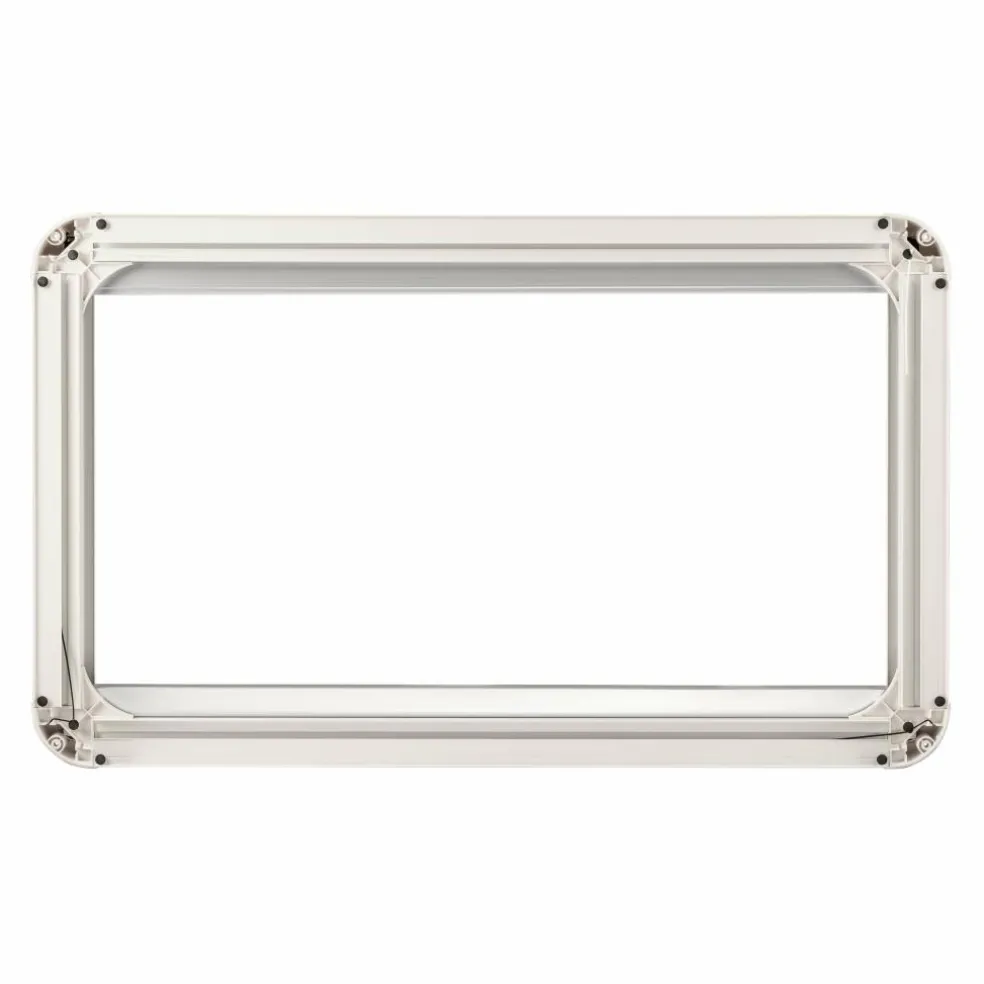 DWS Camping Klapraam transparant inclusief combihor wit 700 x 350 mm