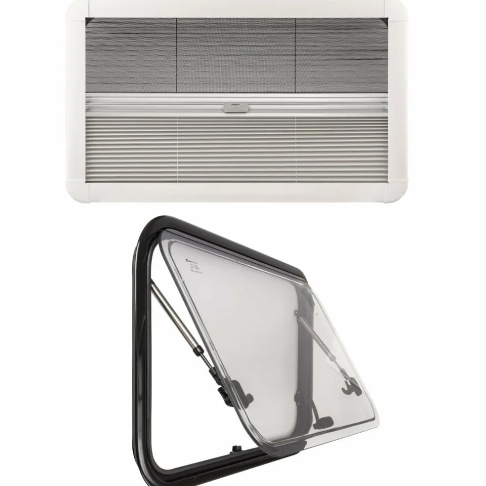 DWS Camping Klapraam transparant inclusief combihor wit 900 x 450 mm