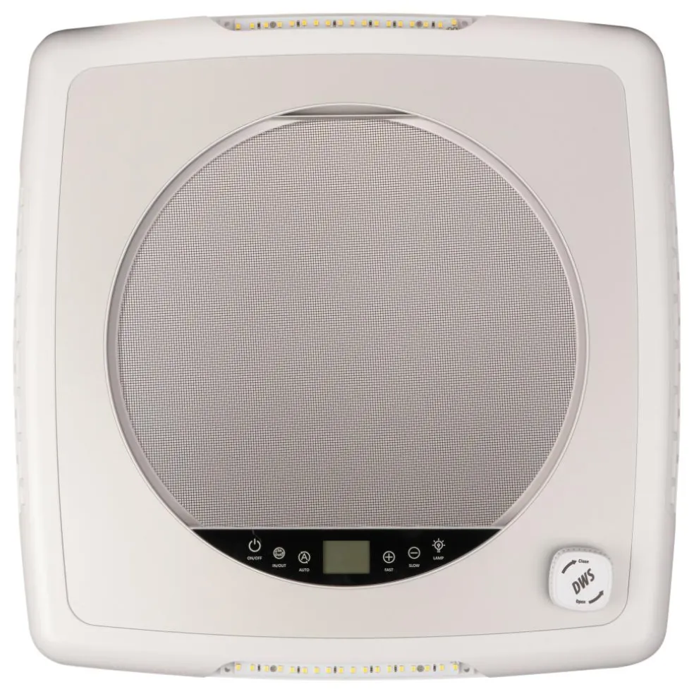 DWS Camping Plus Fan dakventilator 40 x 40 transparant