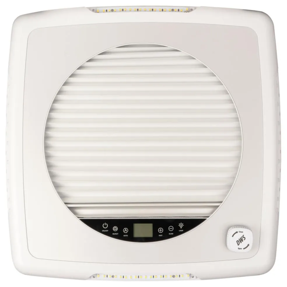 DWS Camping Plus Fan dakventilator 40 x 40 transparant