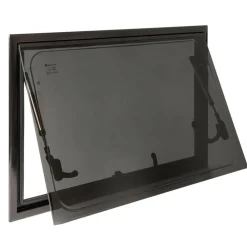 DWS Camping  Rechthoekig klapraam inclusief combihor zwart  900 x 450 mm