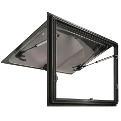 DWS Camping  Rechthoekig klapraam inclusief combihor zwart  900 x 450 mm