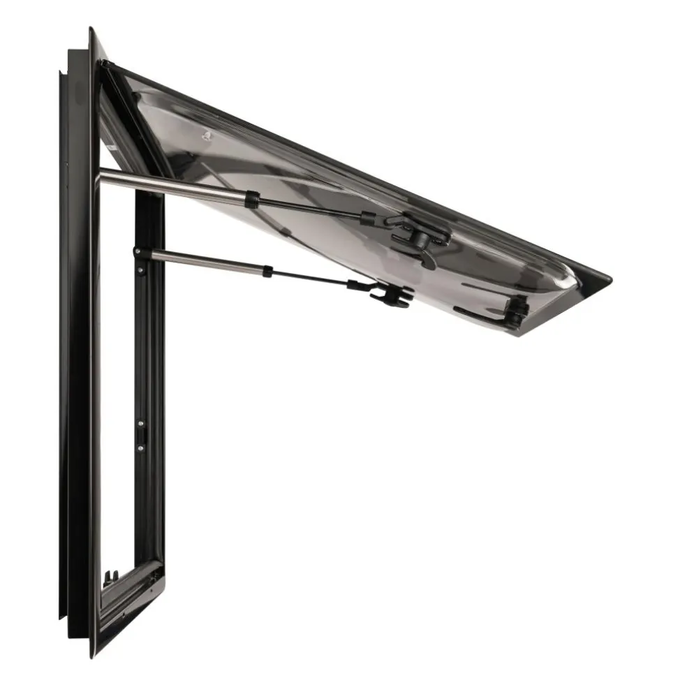 DWS Camping Rechthoekig klapraam inclusief combihor zwart 500 x 500 mm