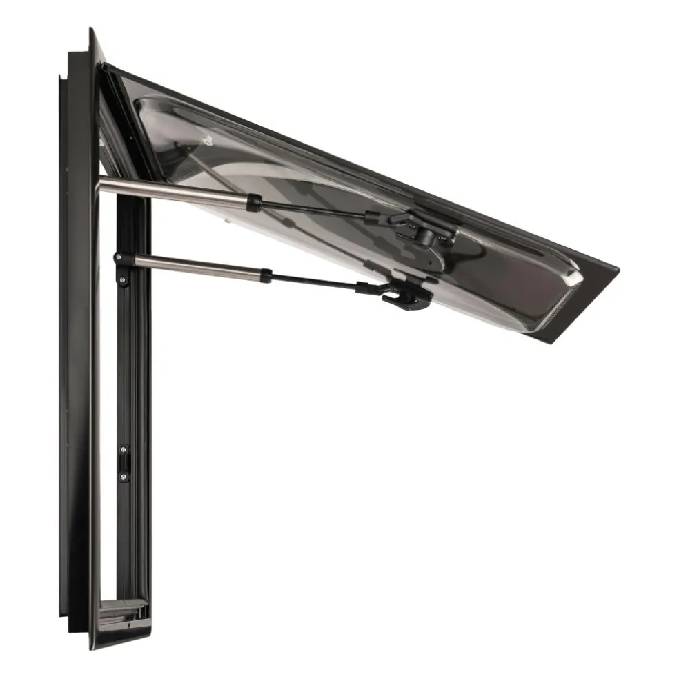 DWS Camping Rechthoekig klapraam inclusief combihor zwart 350 x 500 mm