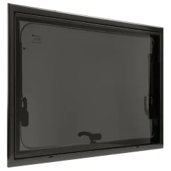DWS Camping  Rechthoekig klapraam inclusief combihor zwart  700 x 350 mm
