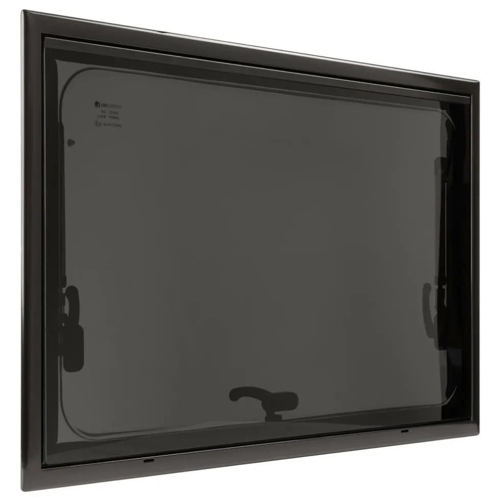 DWS Camping Rechthoekig klapraam inclusief combihor zwart 500 x 300 mm