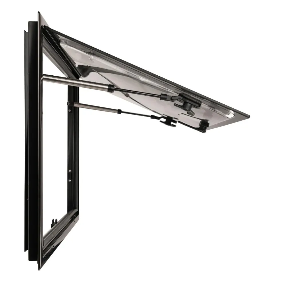 DWS Camping Rechthoekig klapraam inclusief combihor zwart 500 x 300 mm