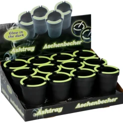 DWS Glow in the dark asbak zwart