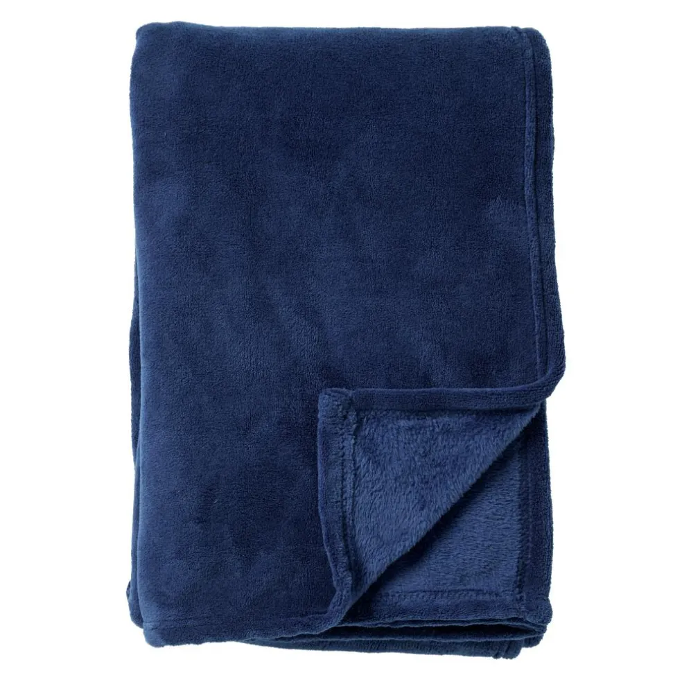 DWS Harvey fleece plaid 150 x 200 cm insignia blue