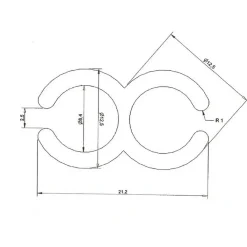 DWS Koppelstrip 250 cm