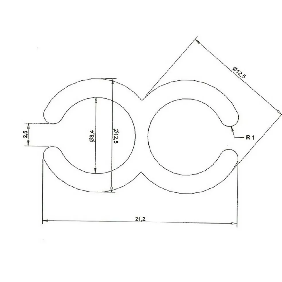 DWS Koppelstrip 250 cm