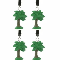 DWS Palmboom tafelkleedgewichten 4-pack assorti