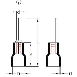 DWS Penstekker geel per 10 stuks