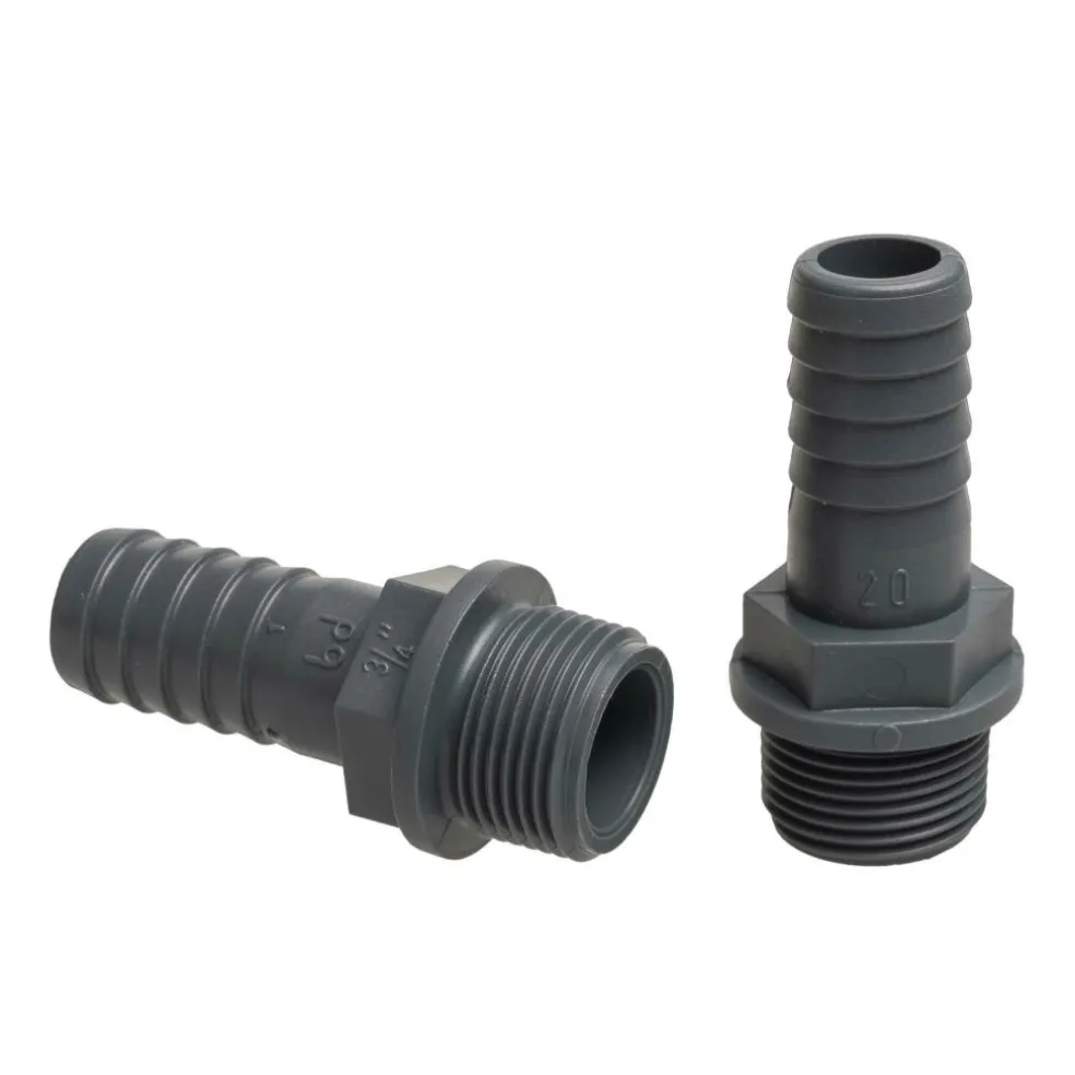 DWS PVC slangtule buitendraad 3/4 inch x 20 mm