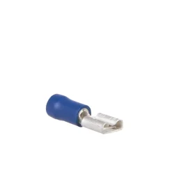 DWS Vlakstekkerhuls 6,3 mm blauw per 10 stuks