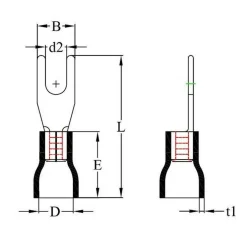 DWS Vork kabelschoen M4 geel per 10 stuks