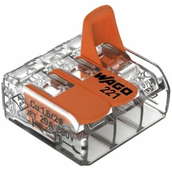 DWS Wago Compact 3-voudige lasklem 0,14 - 4 mm²  per 5 stuks