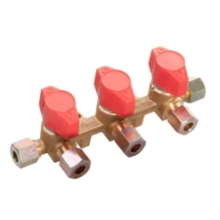 DWS 3-weg gasverdeelkraan 8 mm
