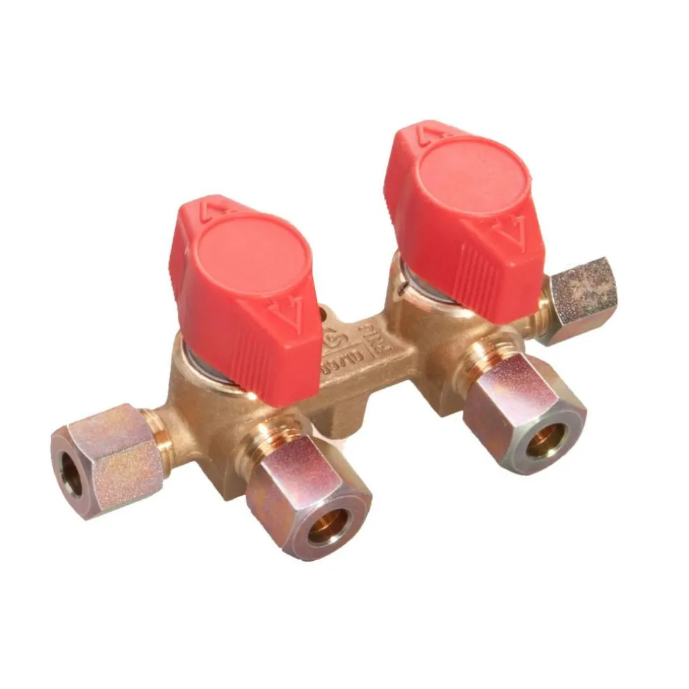 DWS 2-weg gasverdeelkraan 8 mm