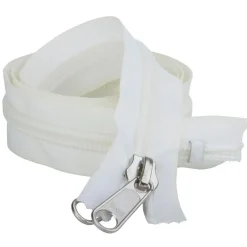 DWS YKK Rits op rol 120 cm white