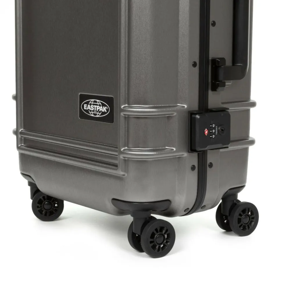 Eastpak Resist'r S koffer brushed metal